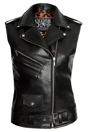 Core Leather Vest [VEGAN] | KILLSTAR - US Store