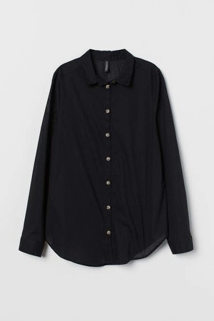 Cotton Shirt - Black