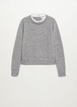 Shirt knit sweater - Women | Mango USA