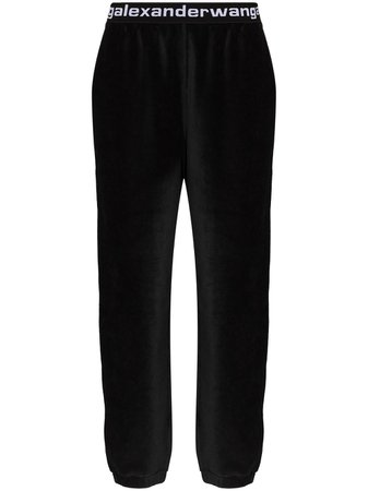 Shop Alexander Wang stretch corduroy track trousers with Express Delivery - FARFETCH
