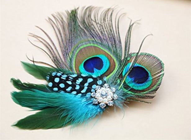 Peacock Barrette