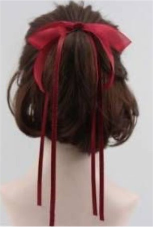 red bow short hair