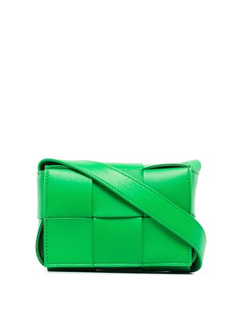 Shop Bottega Veneta Intrecciato leather mini bag with Express Delivery - FARFETCH