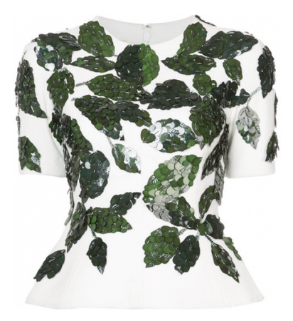 leaf shirt blouse