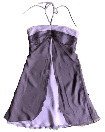 purple y2k halter dress