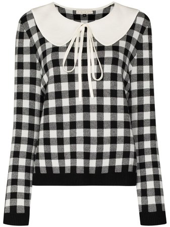 USISI SISTER Ellie check-pattern Jumper - Farfetch