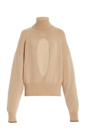 Oversized Cutout Cashmere-Blend Turtleneck Sweater By Victoria Beckham | Moda Operandi