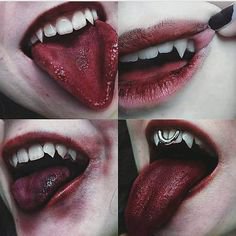 (36) Pinterest Vampire aesthetic fangs
