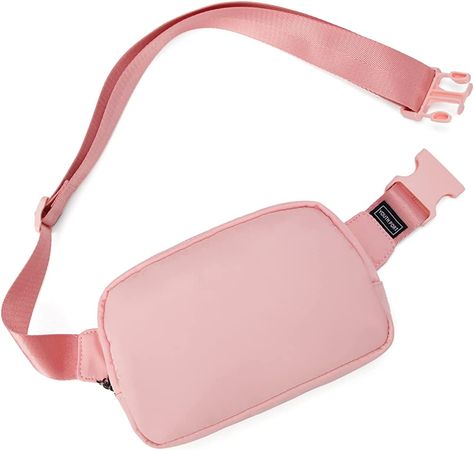 Amazon.com | YOUTH PORT Fanny Pack Crossbody Bags for Women Men Everywhere Belt Bag for Women with Adjustable Strap Small Fashion Waist Packs Purse For Travel Workout Run Hike, Pink | Waist Packs
