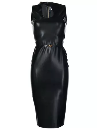 Versace cut-out Belted Dress - Farfetch