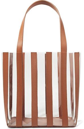 Marlena Pvc And Leather Tote - Tan