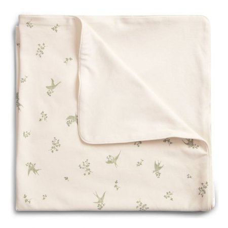 Cotton Jersey Cover Swallows Pale green garbo&friends Design Baby