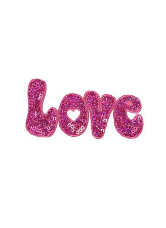 love pink sequins sparkle png filler
