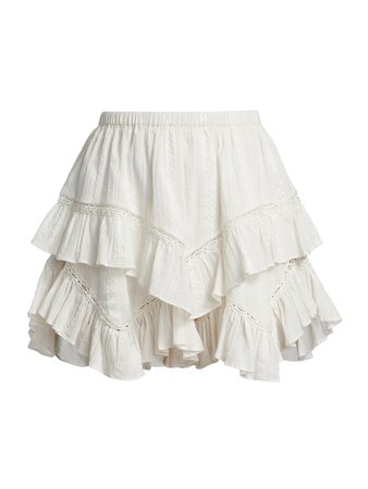 Shop Isabel Marant Étoile Jocadia Tiered Shorts | Saks Fifth Avenue
