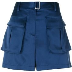 blue shorts