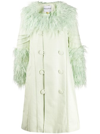 House Of Sunny Faux-Fur Collar Coat