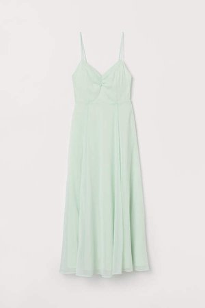 Crinkled Dress - Green