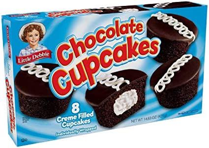 Amazon.com: Little Debbie Chocolate Cupcakes 8 Creme Filled Cupcakes by Little Debbie : Grocery & Gourmet Food