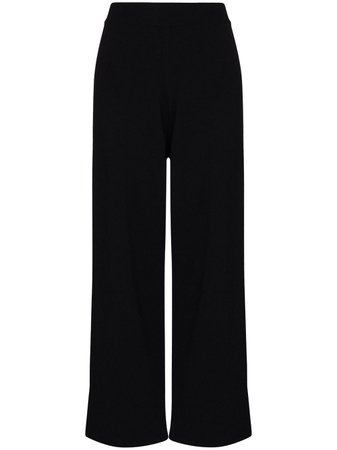 Frankie Shop ribbed-knit Cropped Trousers - Farfetch