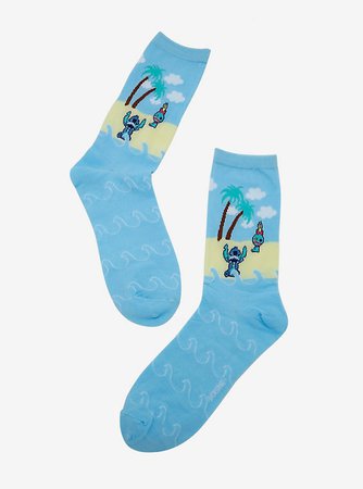 Disney Lilo & Stitch Beach Stitch Ankle Socks