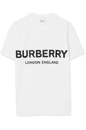 Burberry | Printed cotton-jersey T-shirt | NET-A-PORTER.COM
