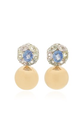 One-Of-A-Kind Eon Earrings With Pastel Sapphires And Diamonds by VRAM | Moda Operandi