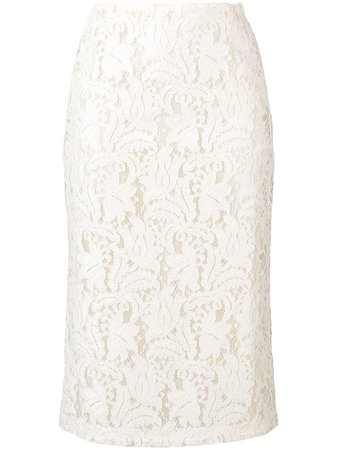 Brognano White Lace Skirt Ss19 | Farfetch.com