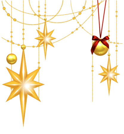 Transparent Christmas Gold Stars and Ornament Clipart​ | Gallery Yopriceville - High-Quality Images and Transparent PNG Free Clipart