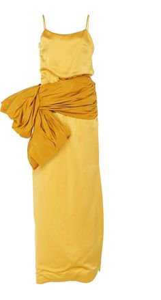 Rosie Assoulin Tie-Detailed Silk Slip Dress