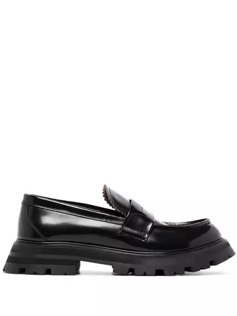 Alexander McQueen Wander Leather Loafers - Farfetch