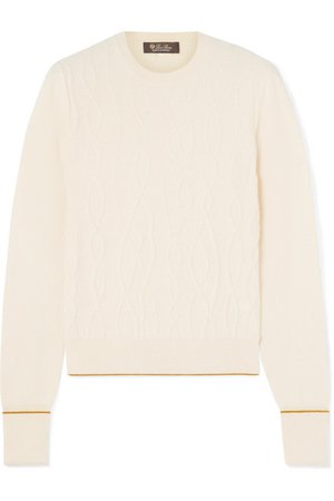Loro Piana | Cable-knit cashmere sweater | NET-A-PORTER.COM