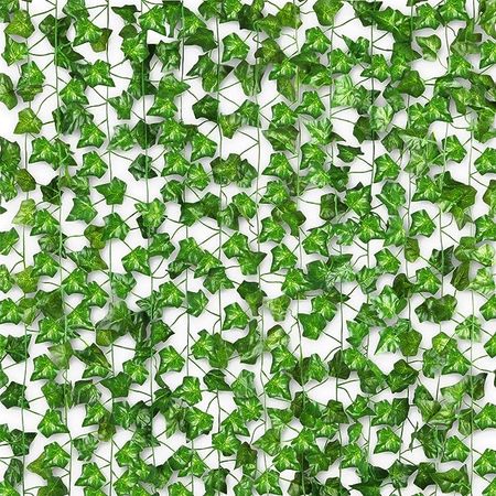 Amazon.com: CQURE 14 Pack 98Ft Artificial Ivy Garland,Ivy Garland Fake Vines UV Resistant Green Leaves Fake Plants Hanging Vines for Home Kitchen Wedding Party Garden Wall Room Decor : Home & Kitchen