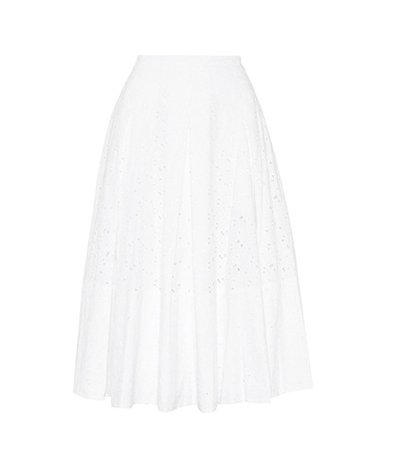 Floral cotton skirt