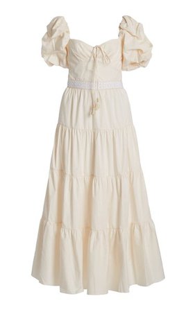 Exclusive Botanical Heritage Cotton Midi Dress By Johanna Ortiz | Moda Operandi