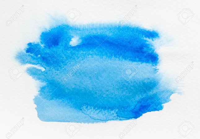 blue watercolour