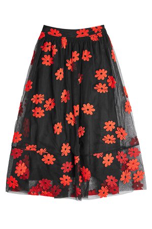 Embroidered Tulle Skirt Gr. UK 10