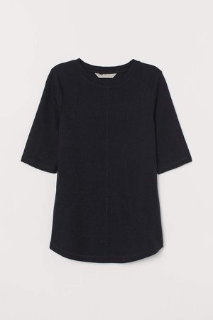 Wool Jersey T-shirt - Black