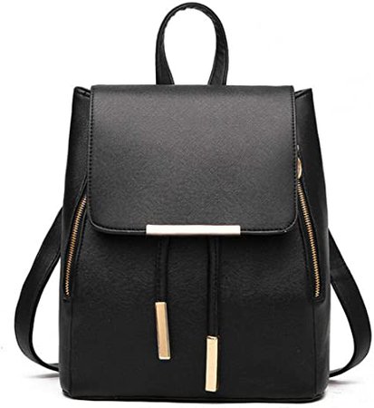 Amazon.com: B&E LIFE Fashion Shoulder Bag Rucksack PU Leather Women Girls Ladies Backpack Travel bag (Black) : Clothing, Shoes & Jewelry