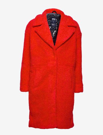 red Teddy coat
