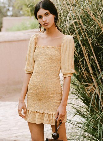 Ceretti Check Print - Desert - Es Saada Mini Dress - Final Sale – Faithfull the Brand