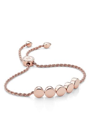 Monica Vinader Engravable Linear Bead Friendship Bracelet | Nordstrom