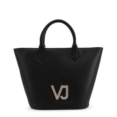 Holdalls & Weekend Bags | Shop Women's Versace Jeans Black Leather Handbag at Fashiontage | E1VRBBC5_70034_899-265913