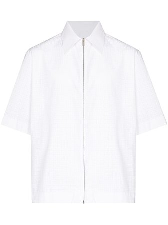 Givenchy Zipped Poplin Shirt - Farfetch