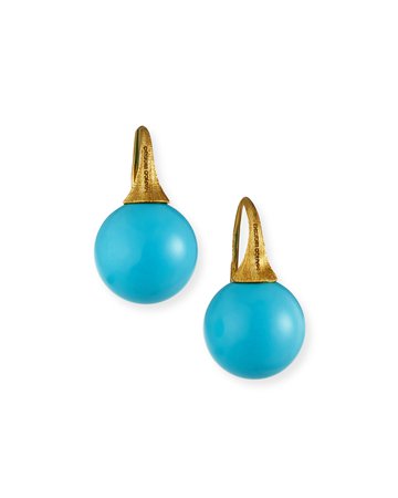 Marco Bicego Africa 18k Turquoise Drop Earrings