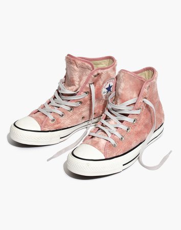 Converse Chuck Taylor All Star High-Top Sneakers in Faux Fur