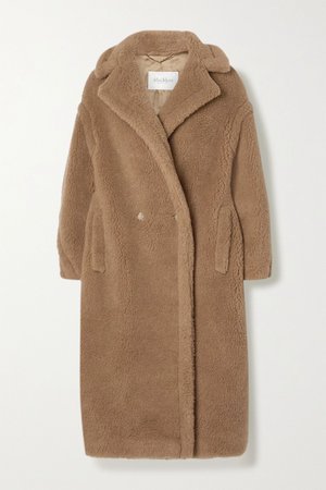 Sand Teddy Bear Icon camel hair and silk-blend coat | Max Mara | NET-A-PORTER