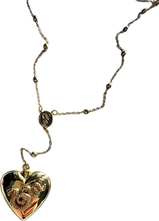 Lana del Rey lariat heart necklace