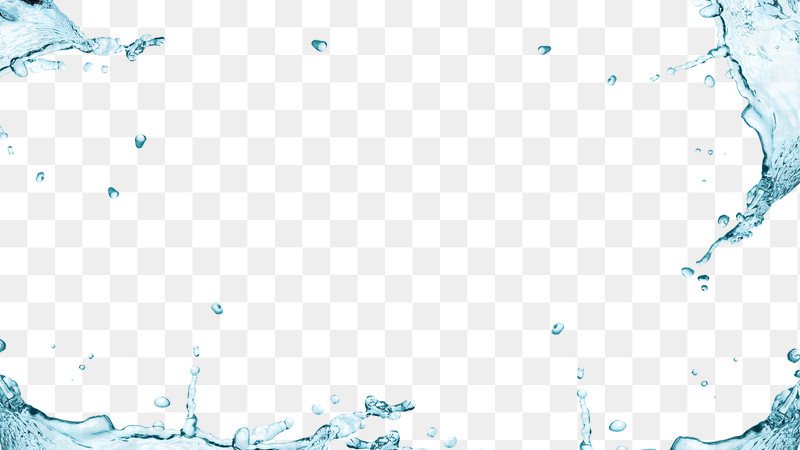 Water splashing frame design element | Free stock illustration | High Resolution graphic