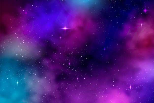 Free Vector | Realistic colorful galaxy background