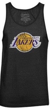 Majestic Threads Kobe Bryant Los Angeles Lakers Player Tri-Blend Tank Top - Black